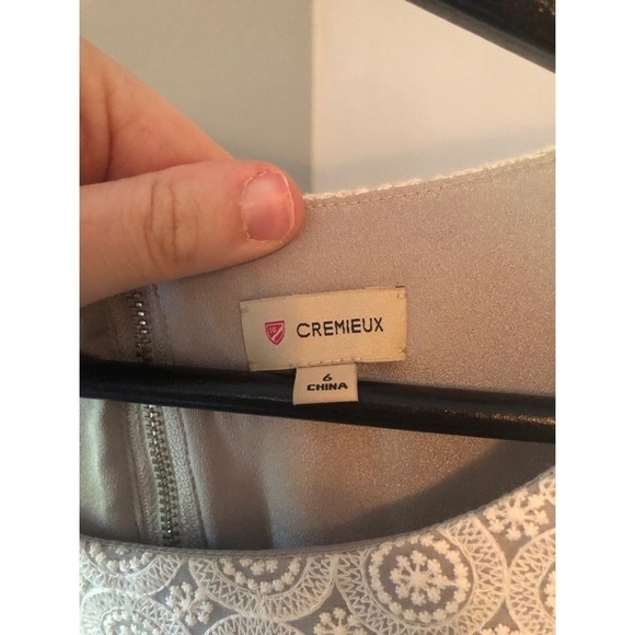 Cremieux Lace Overlay Dress Size 6 - Picture 3 of 5